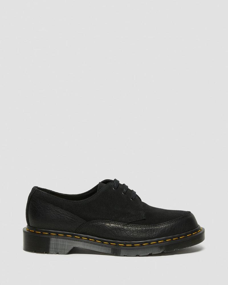 Dr Martens 1461 Guard Made in England Leren Veterschoenen Heren Zwart | NL 234DFM